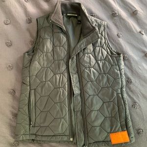 DKNY black quilted vest